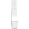 Ekena Millwork Ericson Architectural Grade PVC Gable Bracket, 84"W x 31 1/2"H x 6"D x 6"F, 9/12 Pitch GBP084X32X0606ERI00 - alternate 2